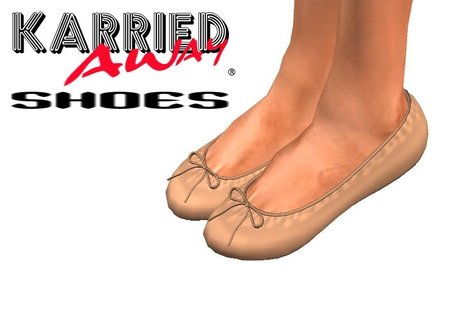 Second Life Marketplace - Karried Away Ballet Flats Nude
